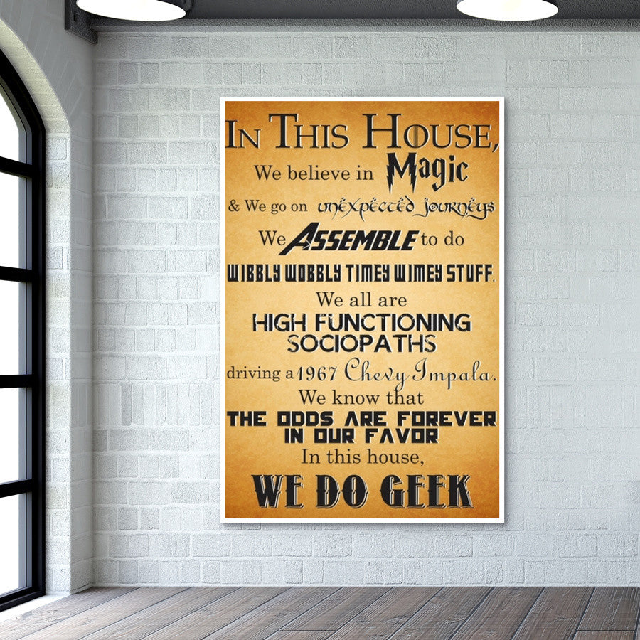 We do Geek  Wall Art