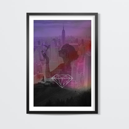 diamond girl from new york Wall Art