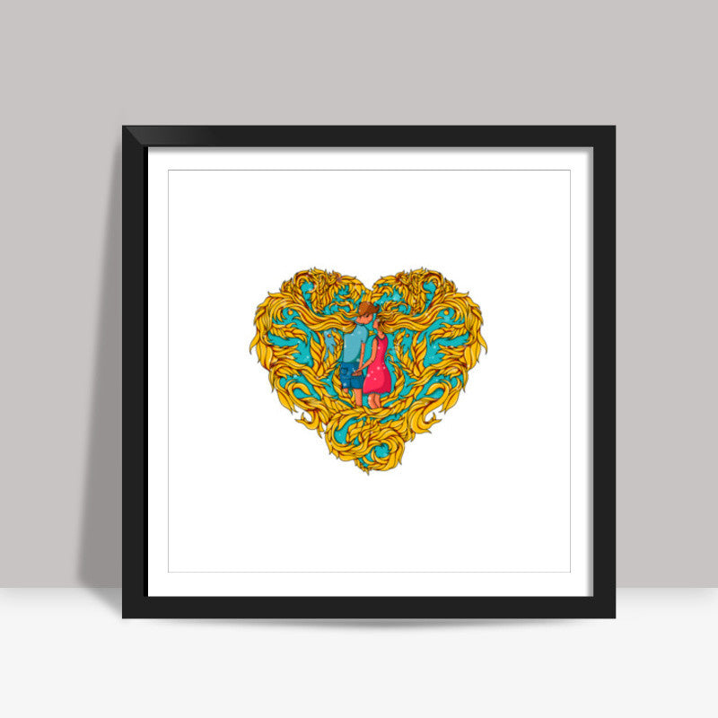 Forever in Love Square Art Prints