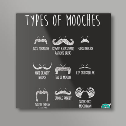 Types of Mooches  Square Art Prints