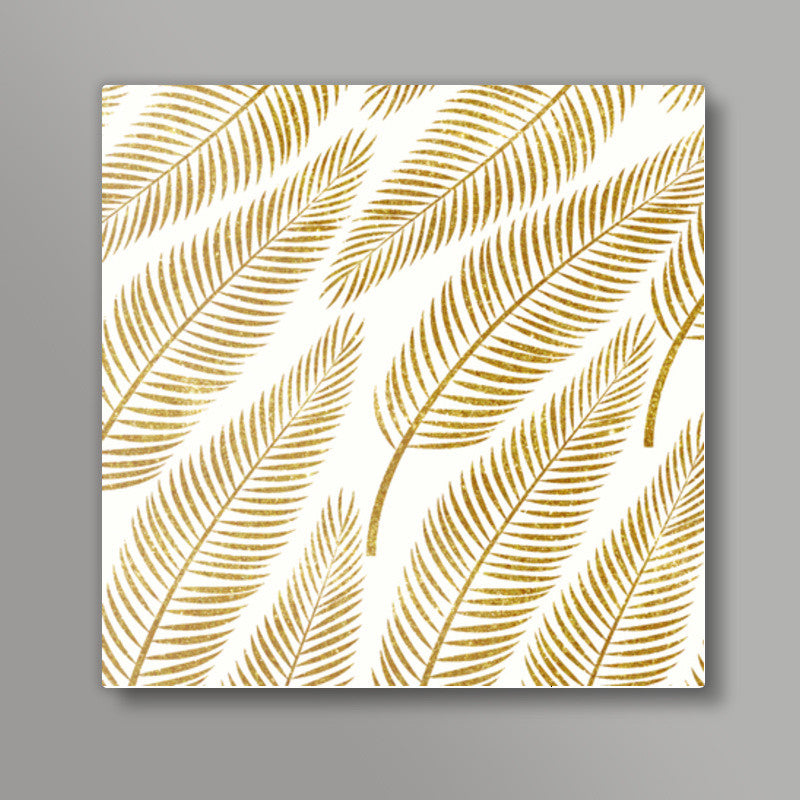 Golden Palm Square Art Prints