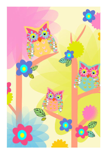 Wall Art, owl pattern wall art