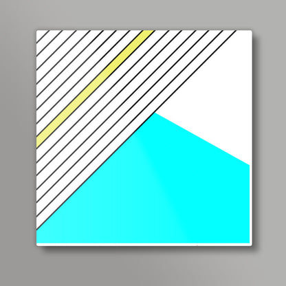 Pastel Geometry Square Art Prints