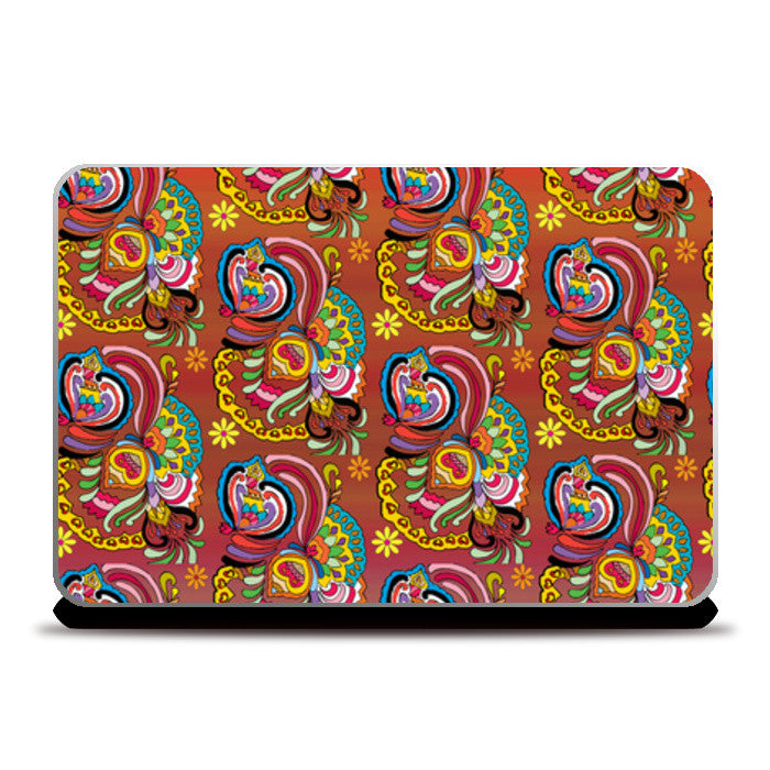 Flower artwork Laptop Skins