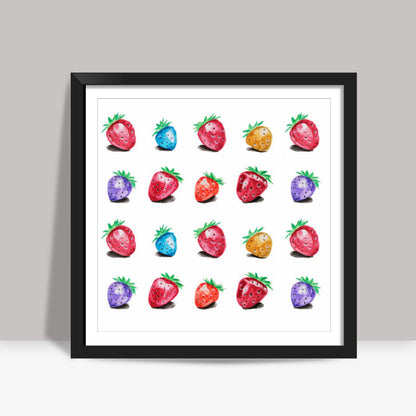 Strawberries Square Art Prints