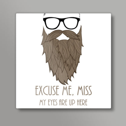 BEARD LOVE! Square Art Prints