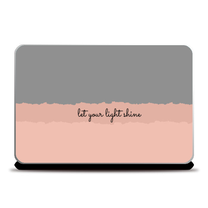 let your light shine Laptop Skins