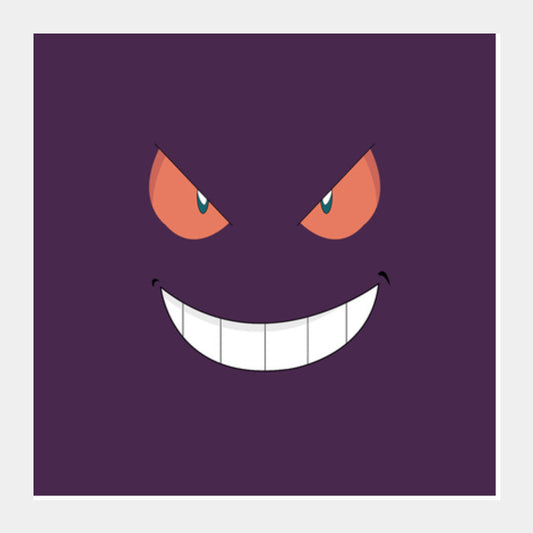 Gengar Pokemon Square Art Prints