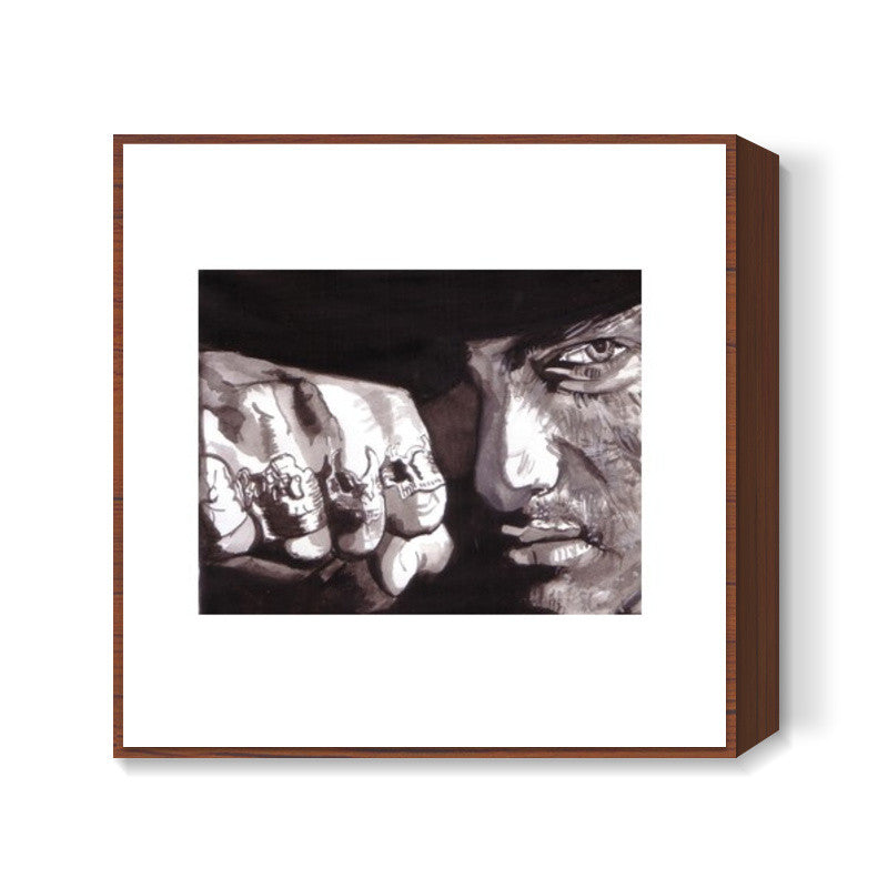 Aamir Khan has the punch Square Art Prints