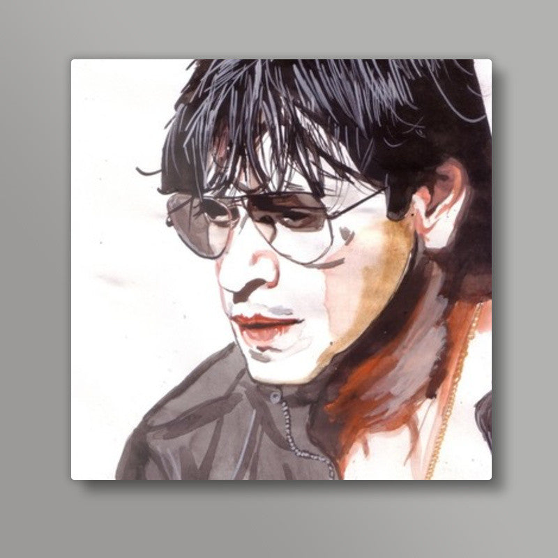 SRK is a rare blend of substance and style Square Art Prints