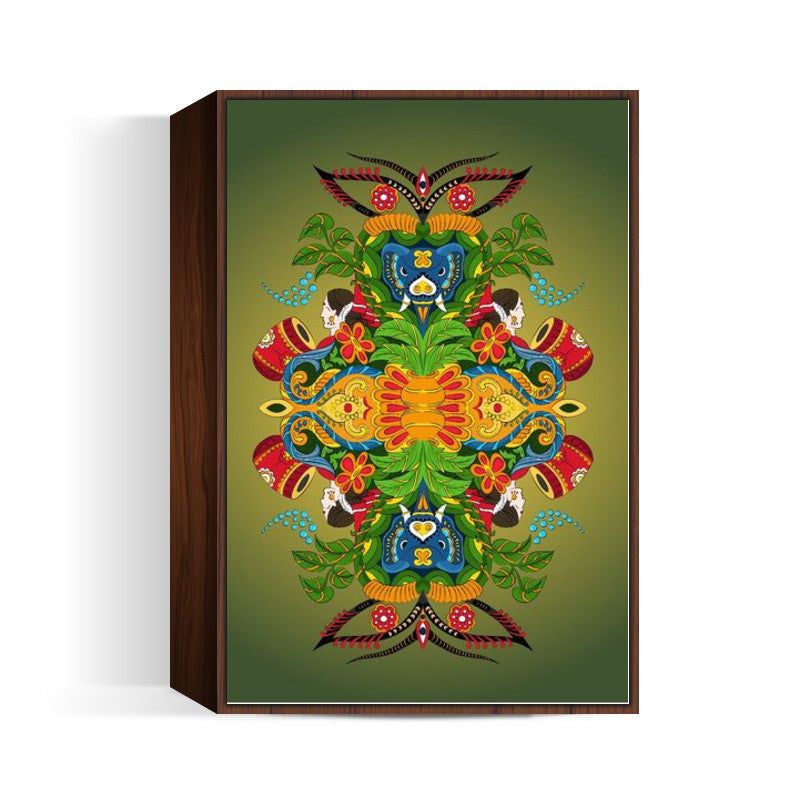 Ornamental design as taken inspiration from Assam culture Wall Art by Anushree