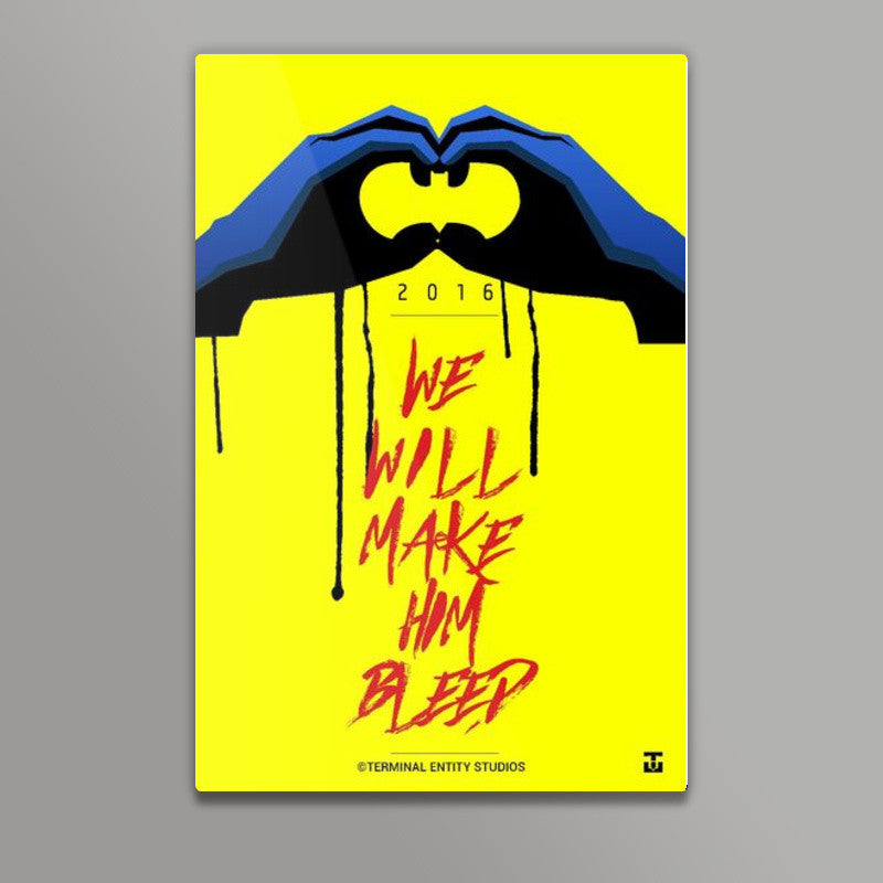 Batman VS Superman: Dawn of Justice (yellow) Wall Art