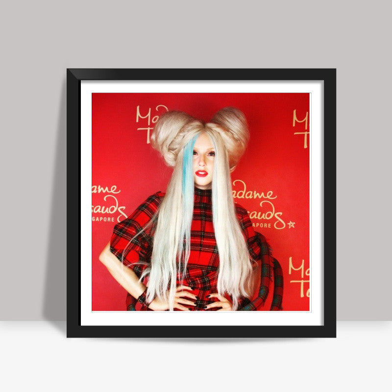 #LadyGaga Madame Tussauds Square Art Prints