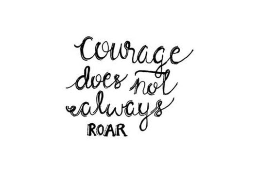 Wall Art, Courage Quote