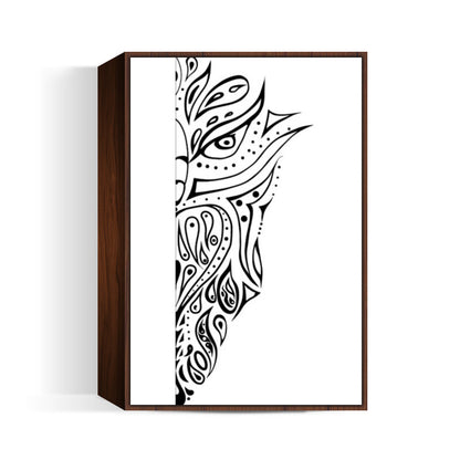 owl drawing illustration art hand drawn  Wall Art