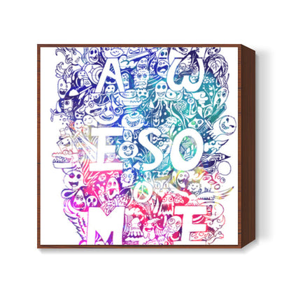 Doodle art Square Art Prints