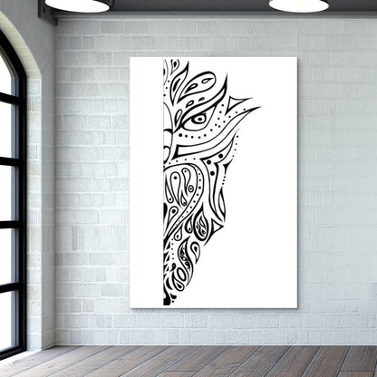 owl drawing illustration art hand drawn  Wall Art