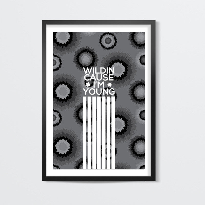 Monochrome Psychedelic  Wall Art