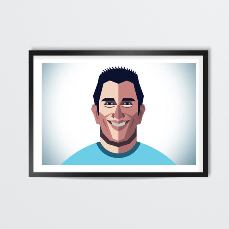 Dhoni Abstract Geometric Wall Art