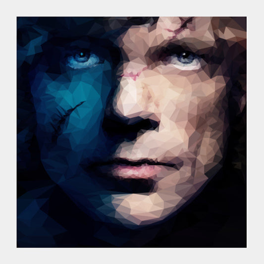 Square Art Prints, Block - Tyrion Polygonal Portrait Square Art | Omkar Thakur, - PosterGully