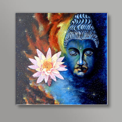 Lord Buddha 1 Square Art Prints