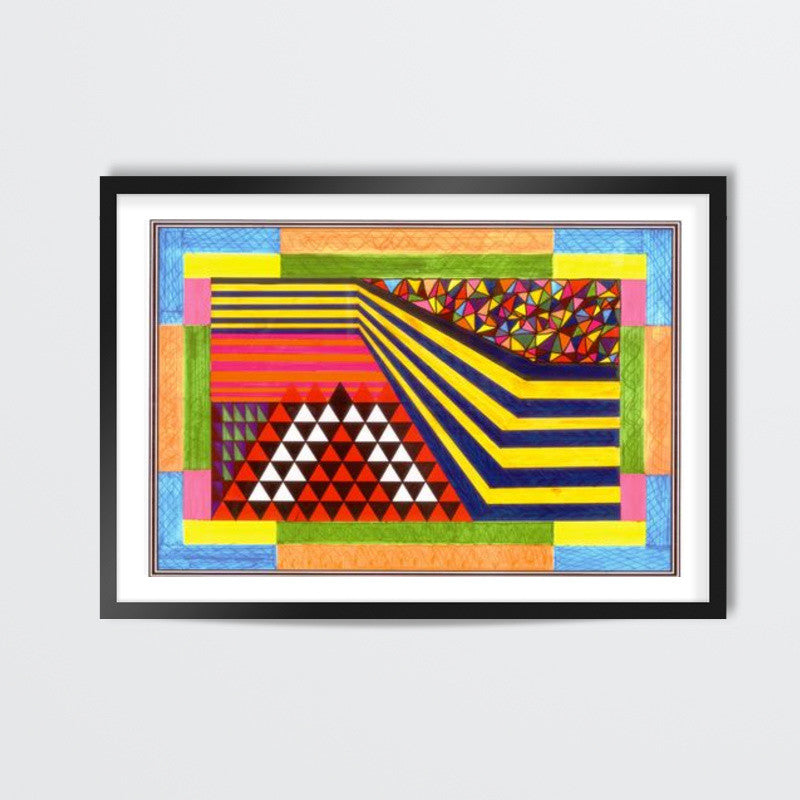 Cyclic Routine of Life | Abstract | Geometric | Triangle