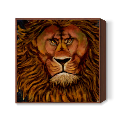 Wild Lion Square Art Prints