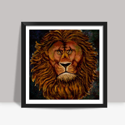 Wild Lion Square Art Prints