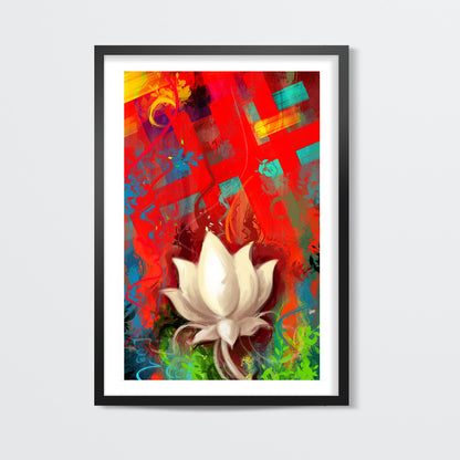 lotus abstract Wall Art | Aniruddha Lele