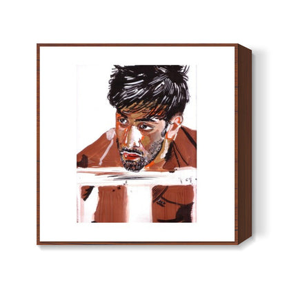 Superstar Ranbir Kapoor knows how to intrigue and to entertain the audience  Square Art Prints