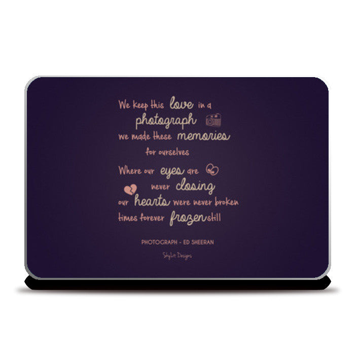 Laptop Skins, Photograph - Ed Sheeran Laptop Skins