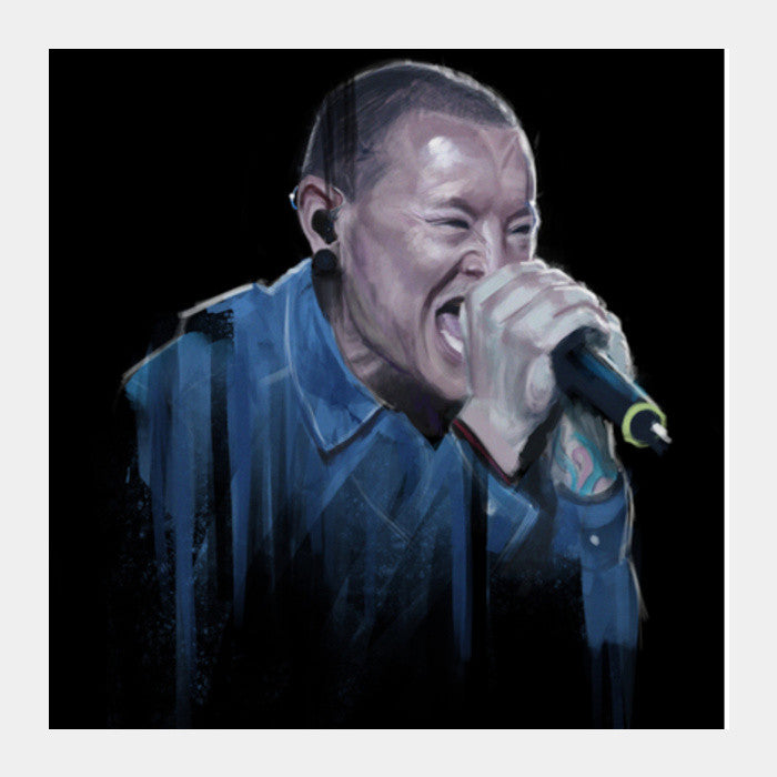 Chester bennington Square Art Prints