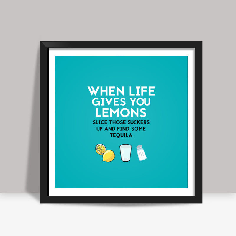 Lemons Square Art Prints