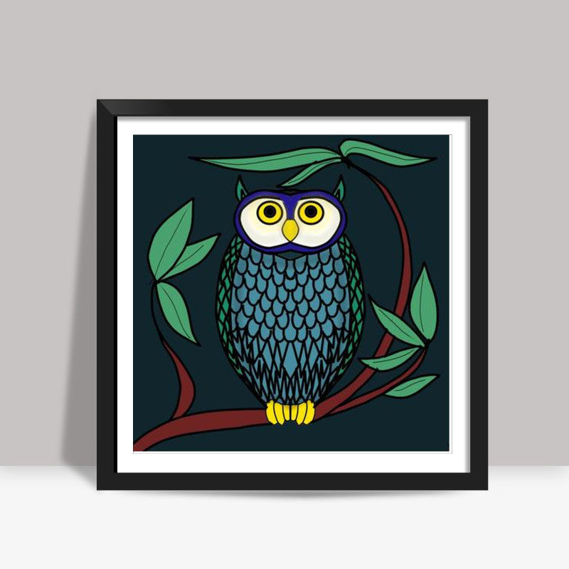 The Owl Square Art Prints