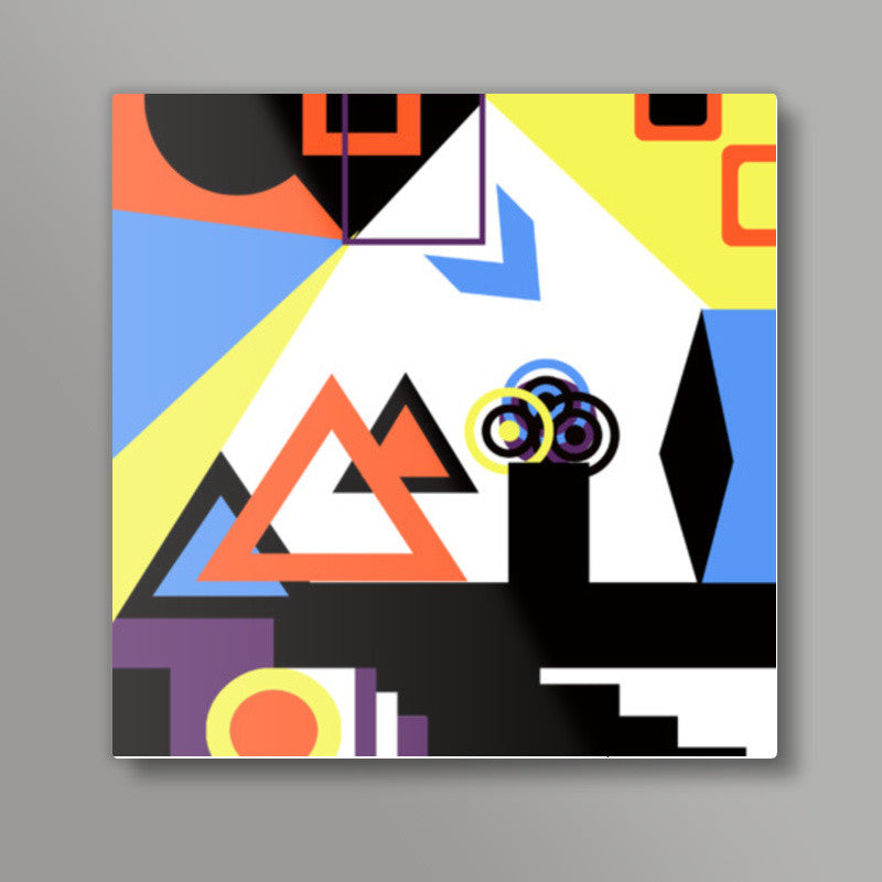 Abstract Geometric Square Art Prints