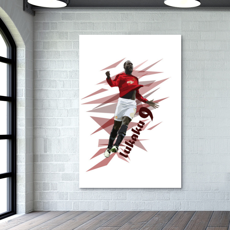 Lukaku Manchester United FC Wall Art