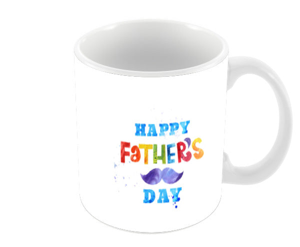 Mustache Happy Fathers Day Coffee Mugs