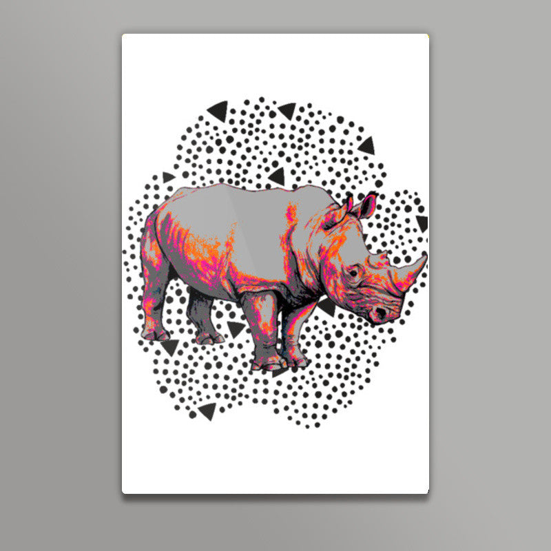 Rhino Footprints Wall Art | Lotta Farber