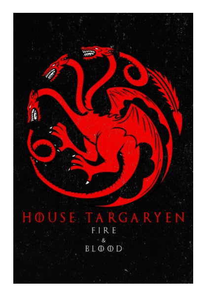 Wall Art, House Targaryen - Game Of Thrones Wall Art