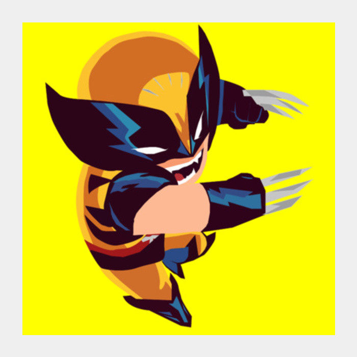 Square Art Prints, Wolverine Square Art Prints