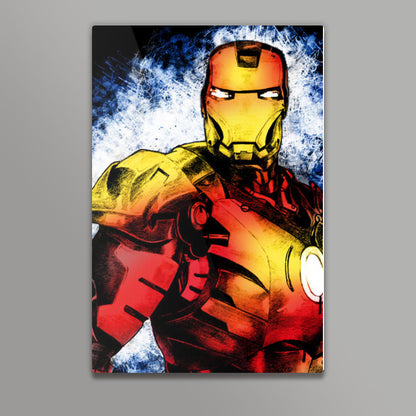 Ironman Fan Art - Grunge Wall Art