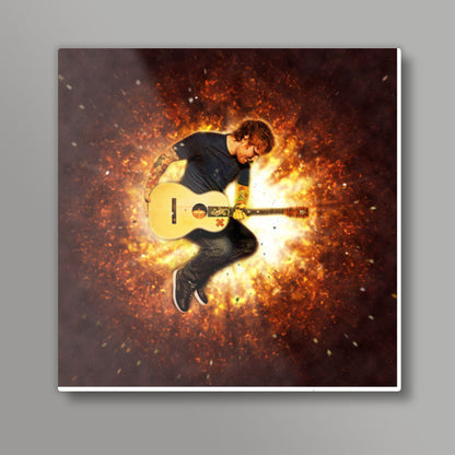 Ed Sheeran Fire Square Art Prints