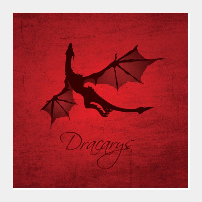 Square Art Prints, Dracarys Square Art Prints