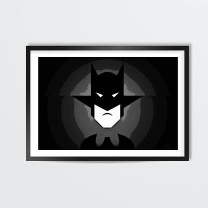 Mr. Bat Black Wall Art