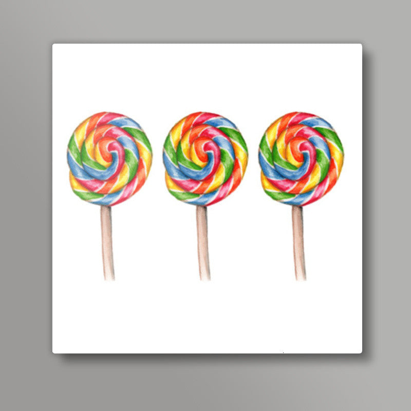 Lollipop Square Art Prints