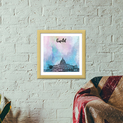 United States Capitol Premium Square Italian Wooden Frames