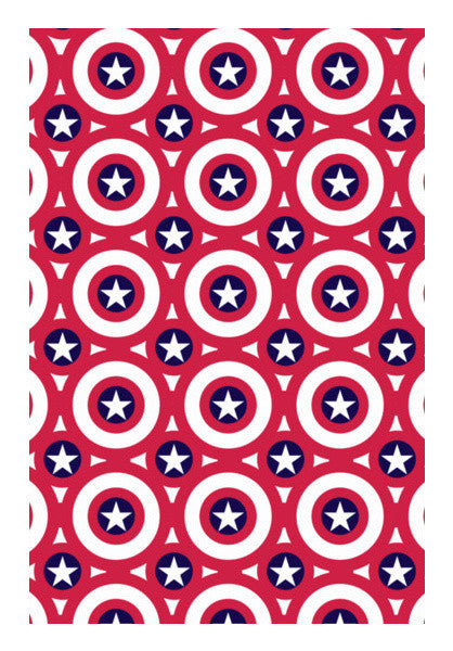 Splatter Captain America Pattern Art PosterGully Specials