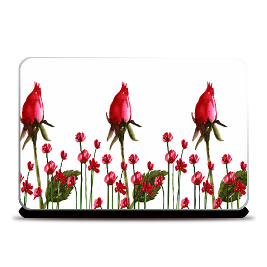 Laptop Skins, Rose Buds Laptop Skin l Artist: Seema Hooda, - PosterGully