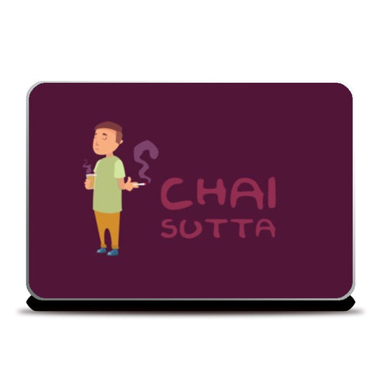 Laptop Skins, Chai aur Sutta Laptop Skin | Ronak Mantri, - PosterGully