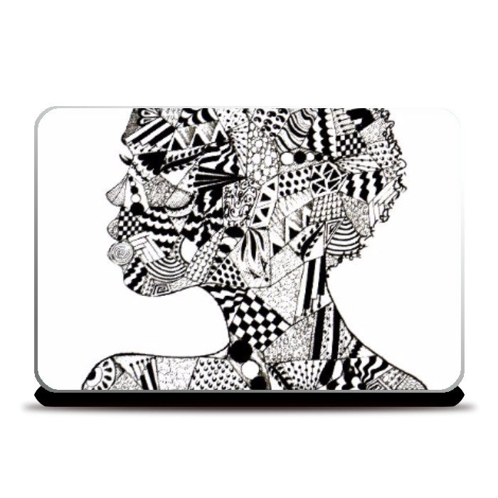 Laptop Skins, My Doodle Lady Laptop Skin